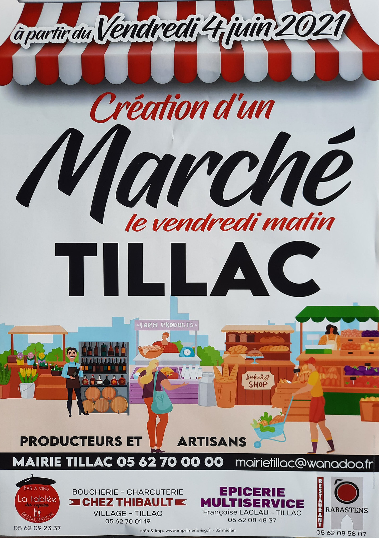 Marché communal Tillac