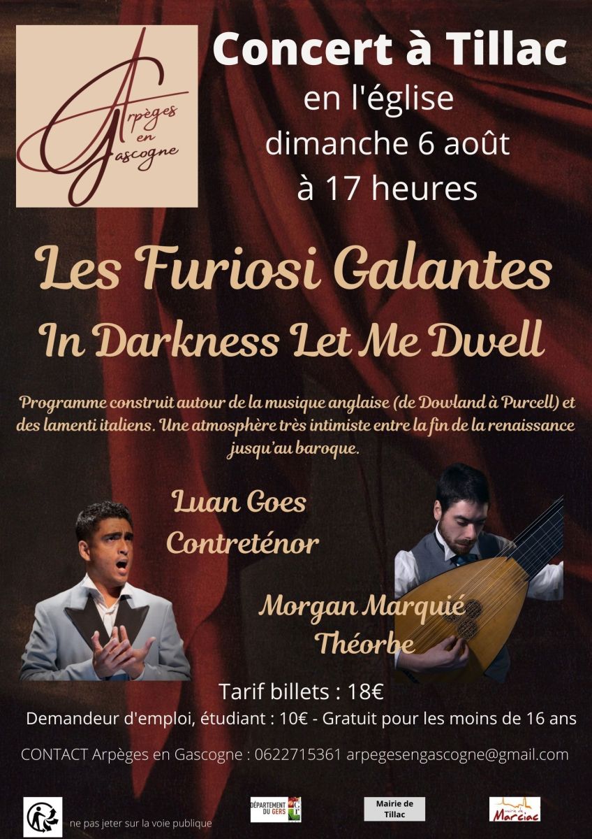 Concert Les Furiosi Galantes (Tillac) 06/08/2023