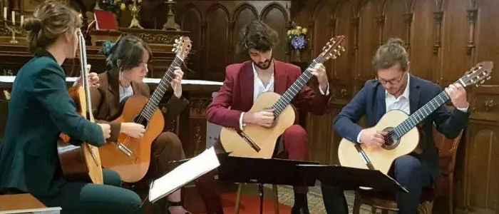 Le quatuor de guitares Neptunium (18 août 2024) Eglise de Tillac