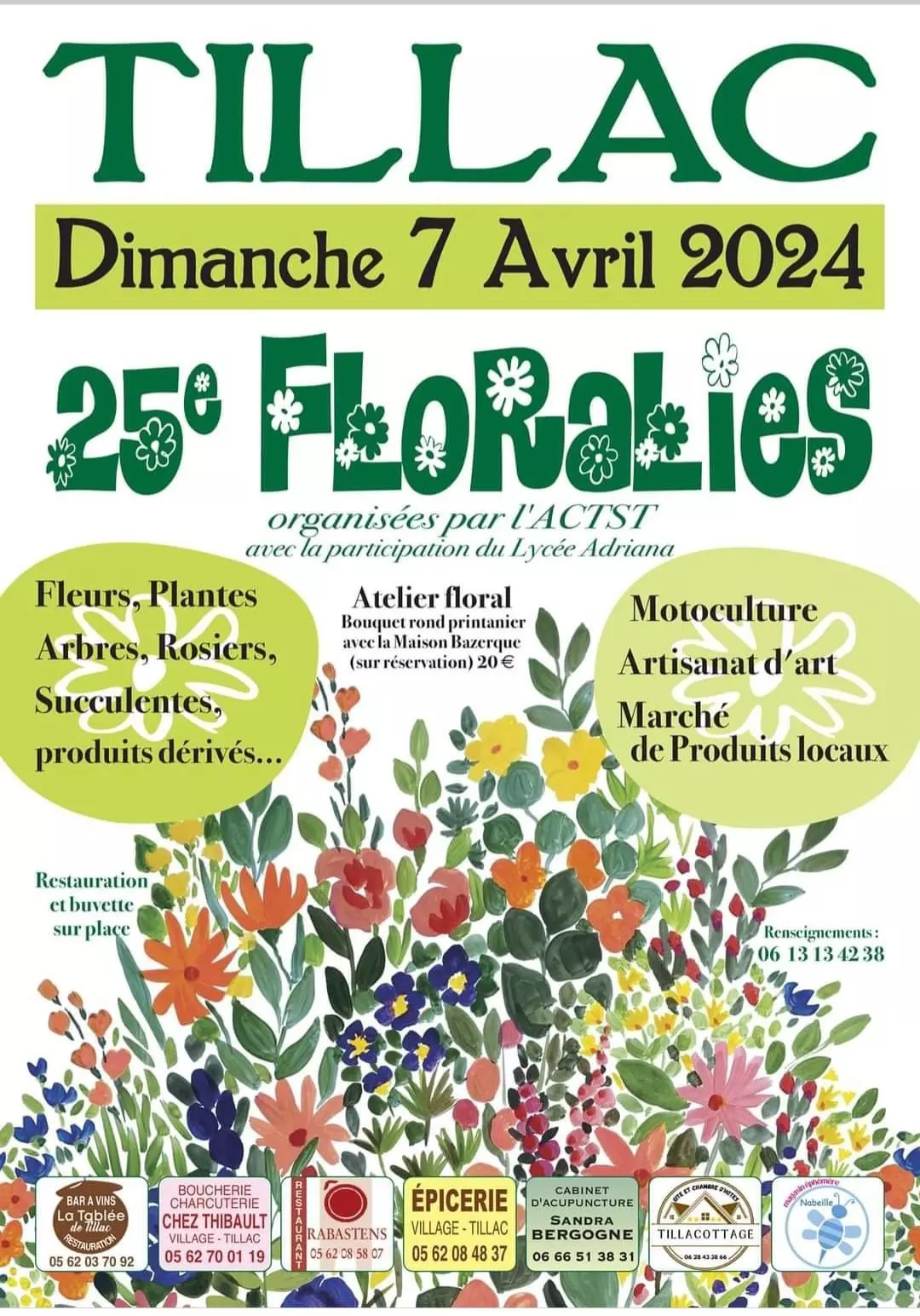 25ème édition Floralies de Tillac (32) Gers le dimanche 07/04/2024